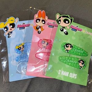 Colourpop x PowerPuff Girls Hair Clips (Set of 3)